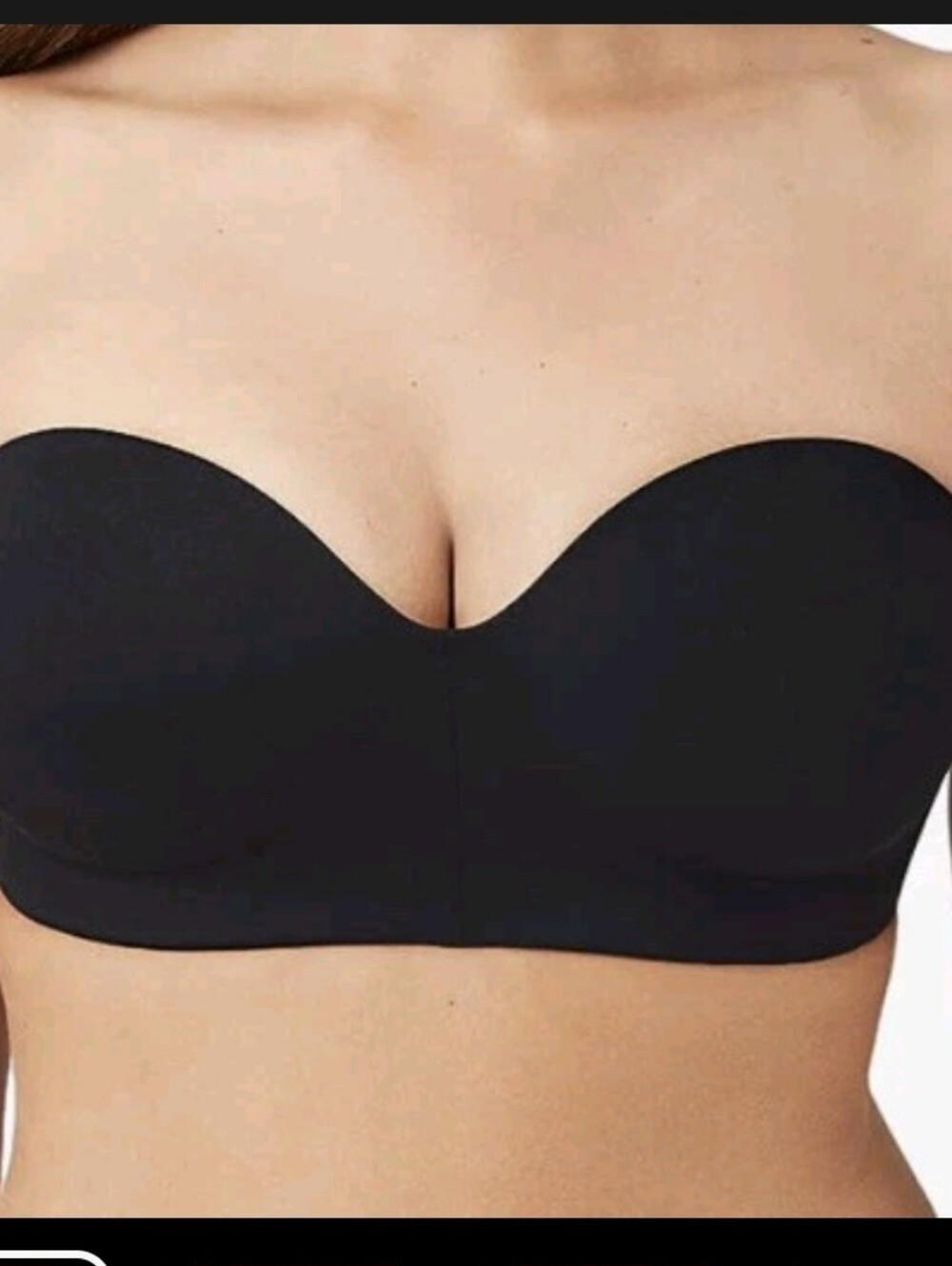 Wacoal Staying Power Strapless Bra 854372 Black 36D Wireless Convertible NWT